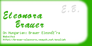 eleonora brauer business card